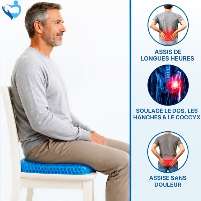 GelCare+ Coussin en Gel Ergonomique